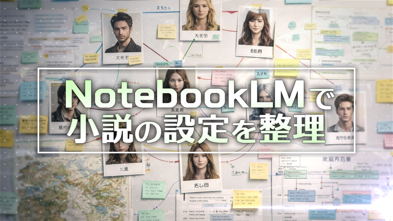 NotebookLMで小説の設定を整理