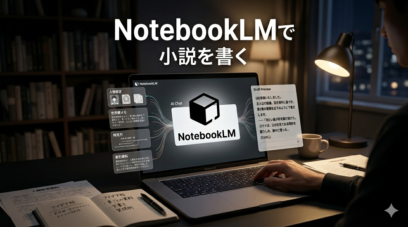 NotebookLMで小説を書く